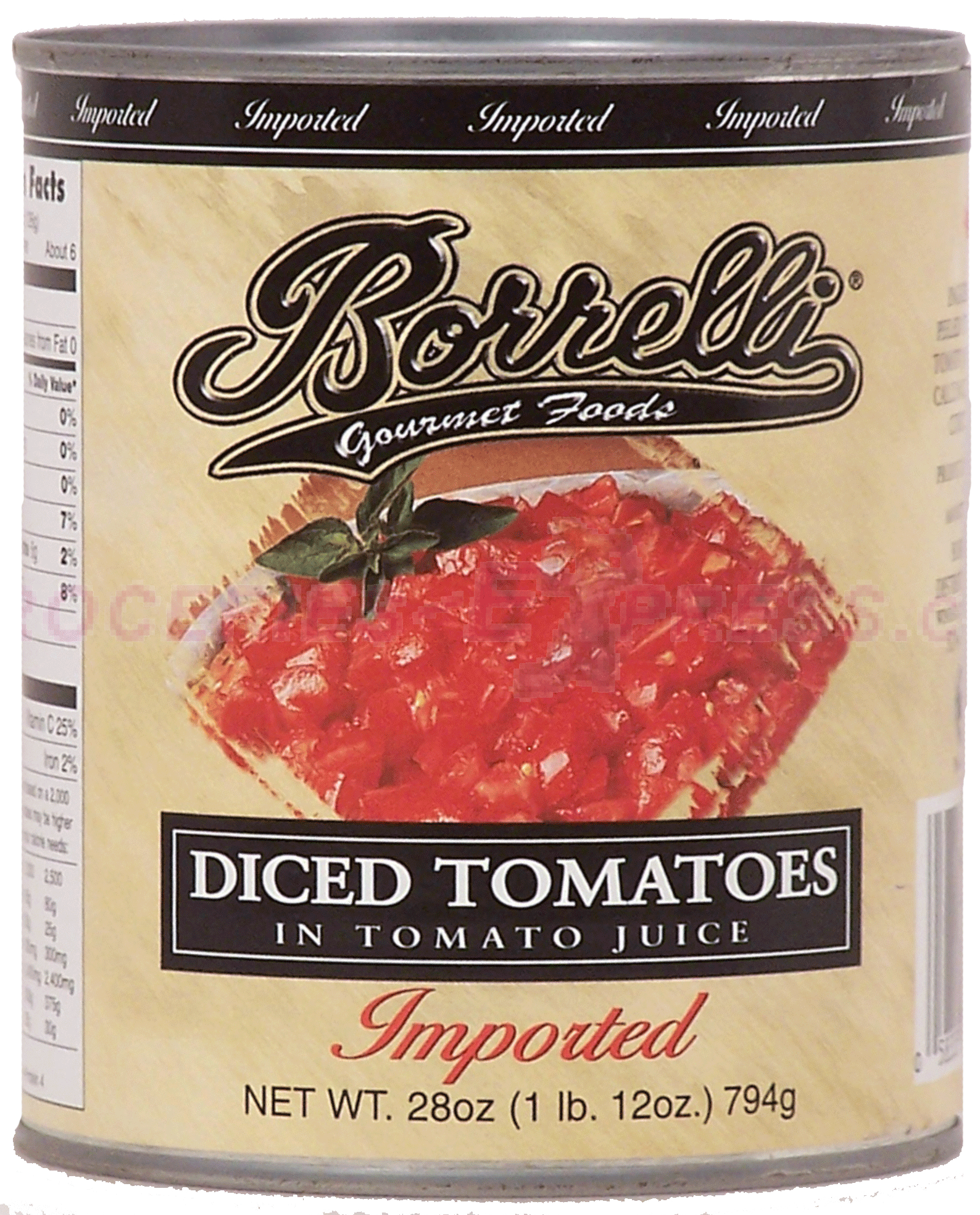 Borrelli&nbsp;Gourmet Foods&nbsp;all natural diced tomatoes, gluten free Full-Size Picture